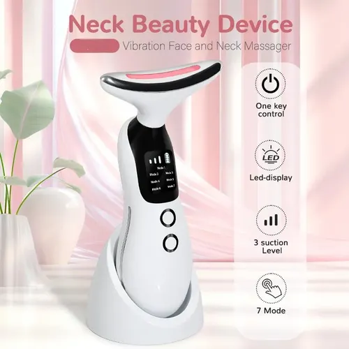 Masajeador Facial Para Cuello Con Rostro Recargable