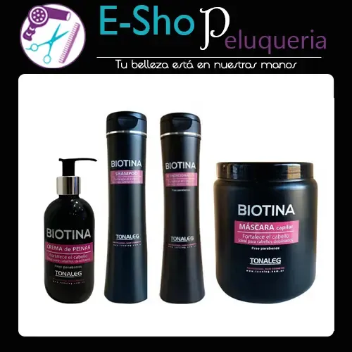 Shampoo Acondicionador Mascara Crema Peinar Biotina Tonaleg