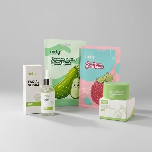 Combo Skincare Mely Serum+ Mascarillas+ Balsamo Desmaquillan