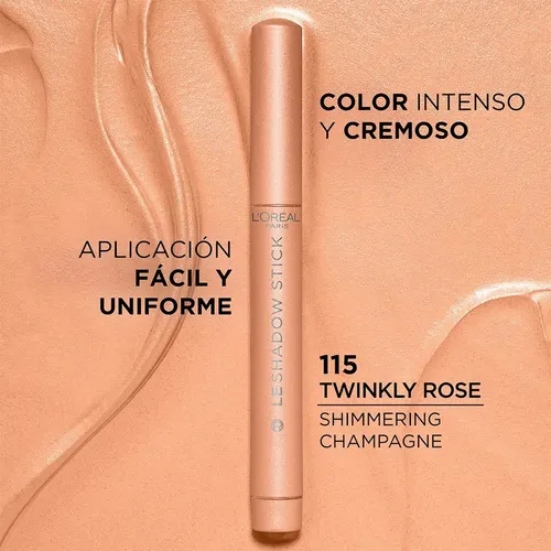 Sombra De Ojos En Barra Paradise De L’oreal Paris Sombra Twinkly Rose 115