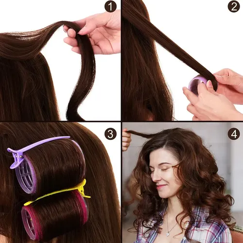 48 Pinzas De Bigudí De Plástico Para Cabello Z