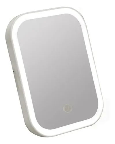 Espejo De Maquillaje De Mesa C/ Luz Led Tactil Touch 13x18cm