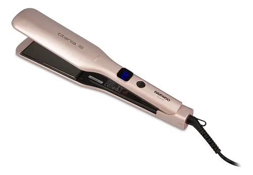 Plancha Para Cabello Digital Planchita De Pelo De Titanio Rosa