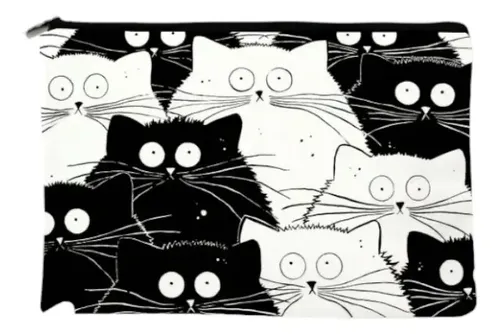 2pzs Cosmetiquera Bolso Maquillaje Lapicera Gatos Para