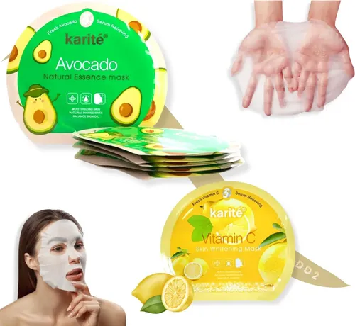 1 Mascarilla Faciales Hidratantes Exfoliante Antiedad Mask