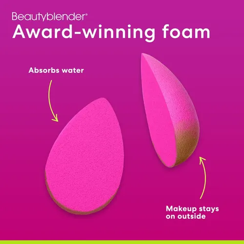 Paquete De 2 Esponjas De Maquillaje Beautyblender Original,  Rosa Mediana