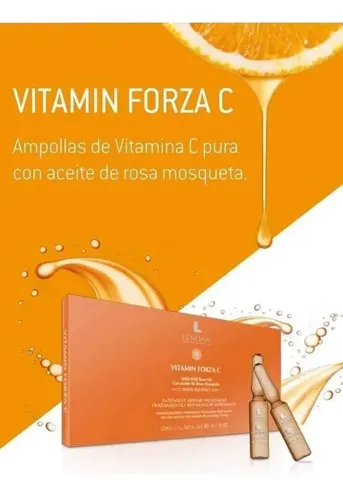 Ampollas Vitamin Forza C Pura 10% Reparador Intensivo Lendan