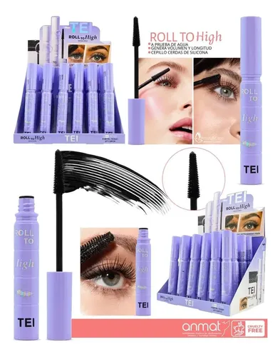 Mascara De Pestañas Roll To High Tei Negro