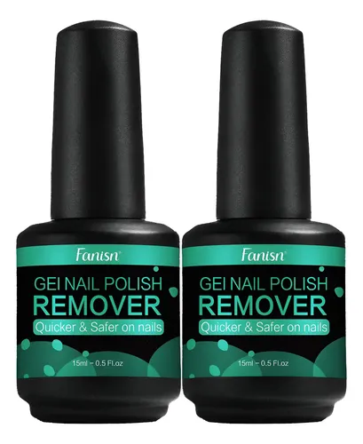 Removedor De Esmalte De Uñas En Gel Fanisn 2x15ml Libre De