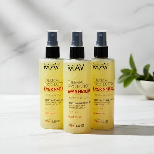 Protector Termico Argan Y Keratina 125 Ml Mav X3 Unidades