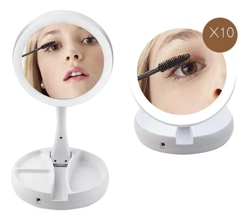Espejo Facial Led Articulado For Vestidor Con Aumento De
