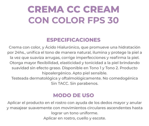 Dermaglós Ultra Age Cc Cream Tono 1 Fps30 Antiage Hidratante