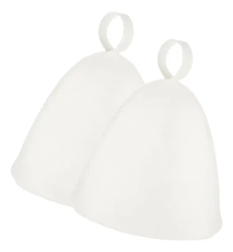 2 Piezas De Gorro De Sauna, Gorro De Para 2 Piezas Blancas
