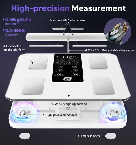 Báscula Inteligente Ge De Composición Corporal Con 8 Electro