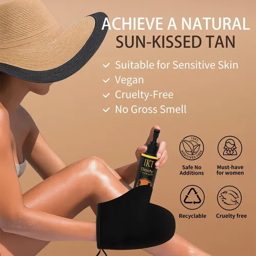 Kit De Aceite Bronceador Autobronceador Funan, Hidratante Pr