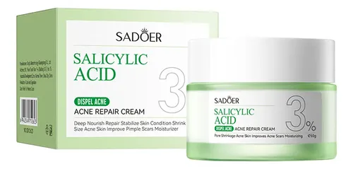 Crema Facial Antiacné Ácido Salicílico 3% Sadoer