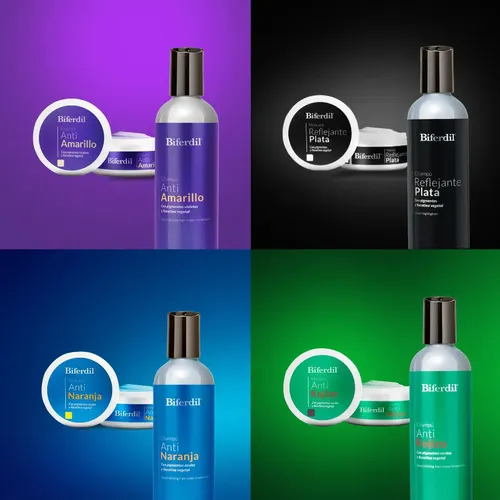 Mascara Capilar Biferdil Reflejante Plata Matiza Los Tonos