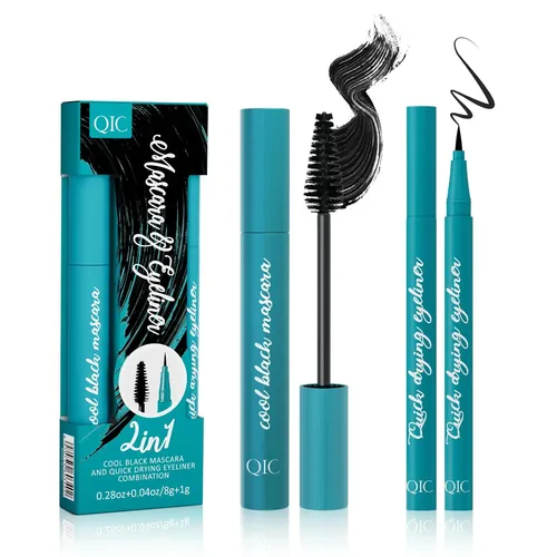 Kit De Rímel E Delineador De Olhos Border Beauty Qic Green