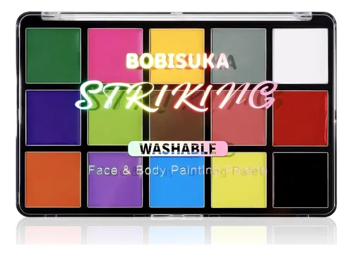 Paleta De Maquillaje Facial Y Corporal 15 Colores Bobisuka