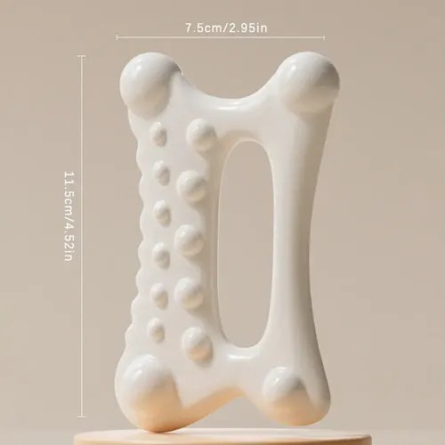 Tabla De Masaje Facial Gua Sha De 1 Pieza, De Resina, Reduce