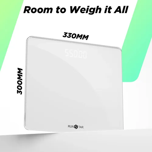 Báscula De Baño Digital Runstar De 250 Kg/550 Libras, Ultra