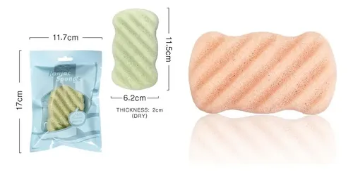 G Set De 2 Esponjas Suaves De Konjac Para Rostro Y Cuerpo.