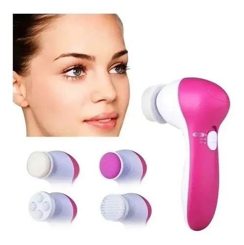 Cepillo Facial Masajeador Exfoliante Limpieza 5 En 1 A Pilas