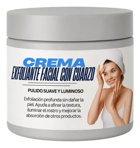 Crema Exfoliante Pulidora Facialc/microparticula Cuarzo 250g
