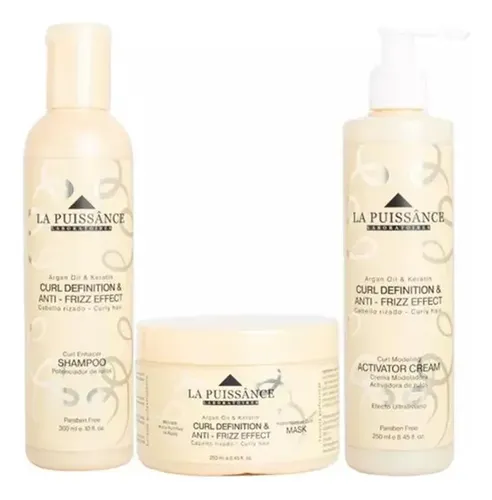 Máscara + Shampoo + Crema Para Rulos – La Puissance