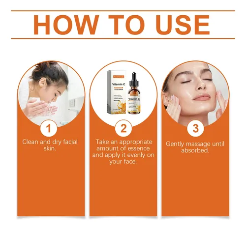 Sérum Facial Con Vitamina C. Hidrata, Ilumina Y Suaviza.