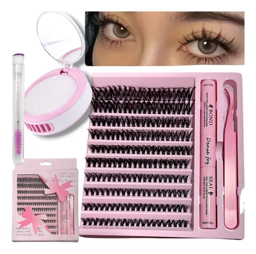 Kit Extensiones De Pestañas +ventilador+cepillo+pegamento