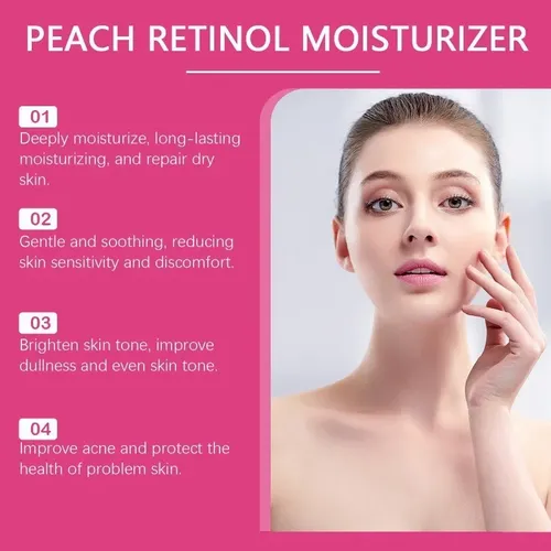 Crema Facial Iluminadora Hidratante Con Retinol Y Melocotón