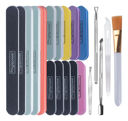 Pingispower Set 10 Limas Y Buffers 600/3000 Doble Cara