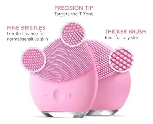 Exfoliador Facial Cepillo Limpiador Masajeador Recargable
