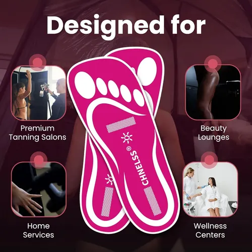 Protector Desechable Para Pies De Bronceado En Spray Rosa
