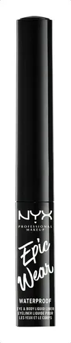 Delineador Líquido Nyx Epic Wear Impermeable Larga Duración