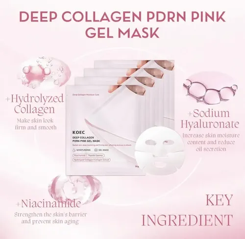 Kit Skincare Coreano 4 Mascarillas Pdrn +crema Ojos Colágeno