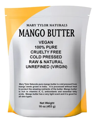Manteca De Mango Mary Tylor Naturals Prensada En Frío, 1 Kg