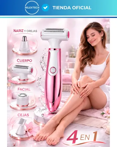 Depiladora Eléctrica Mujer 4 En 1 Usb Cejas Y Bikini