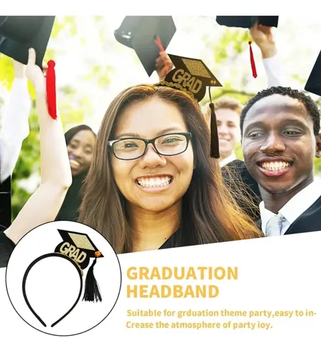 Diadema, Diadema, Gorra Graduada, Banda Satinada, Accesorios