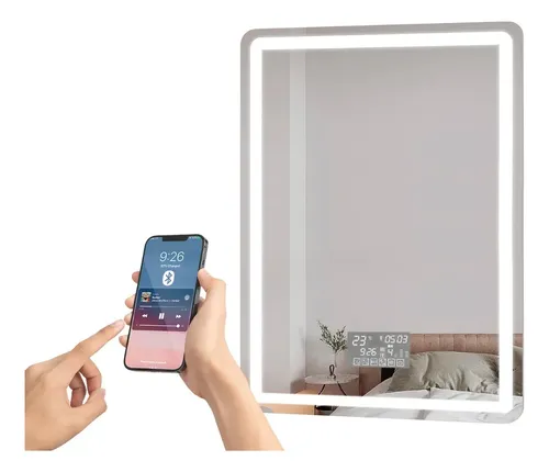 Espejo Smart Inteligente Luz Led 70 X 50cm Bluetooth Premium