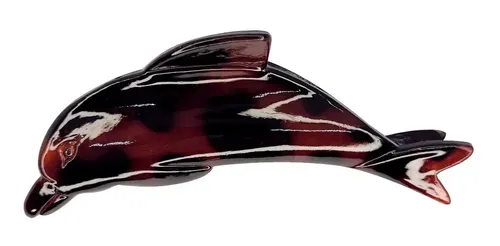 Broche Para Pelo Delfín Marrón Pack X12. Marrón Oscuro
