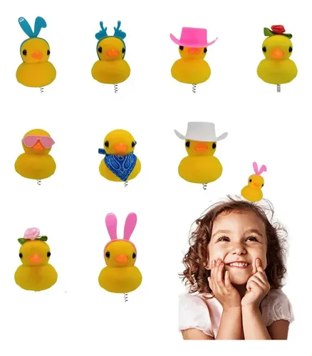 Broche Patitos Pollitos Cabello Moda Kawaii, 10 Unidades