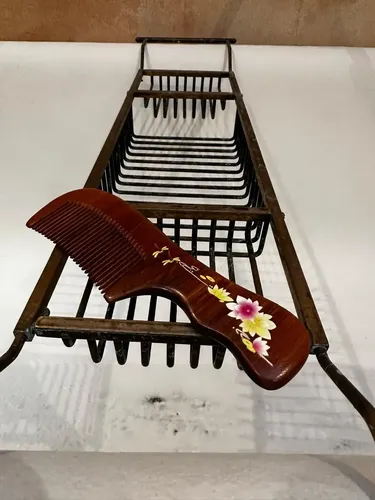 Peine De Madera De Sándalo Antifrizz Masajeador Hikka Color Marrón oscuro
