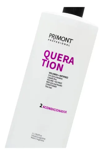 Primont Queration Q10 Keratina Acondicionador Pelo Débil 1l