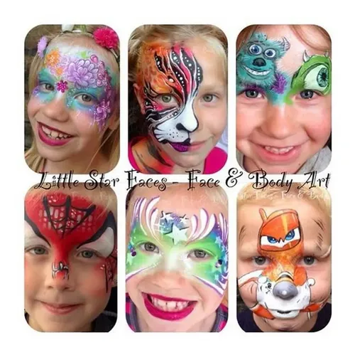 25 Maquillaje Artístico Inf. En Marcador Pta Pincel X8 Color
