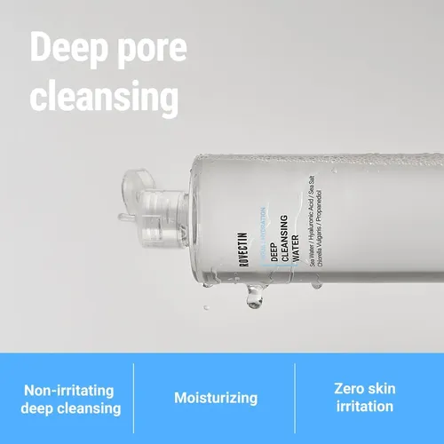 Agua Limpiadora Rovectin Aqua Deep 400 Ml Con Ácido Hialurón
