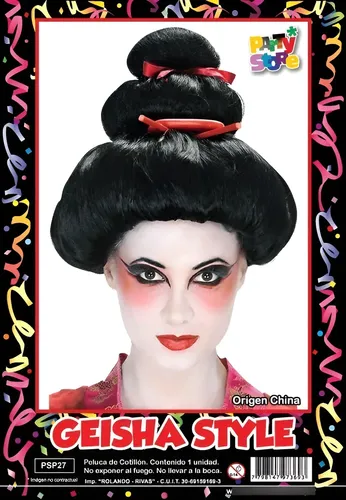 Peluca Geisha Japonesa Cotillon