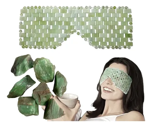 Mascarilla Jade Natural Antifaz Ojos Reutilizable Facial