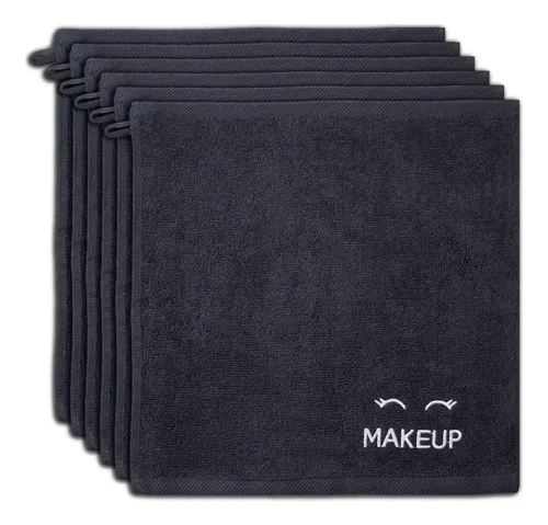 Toallas De Maquillaje Blancas, Clásicas, Negras, Lujosas, De